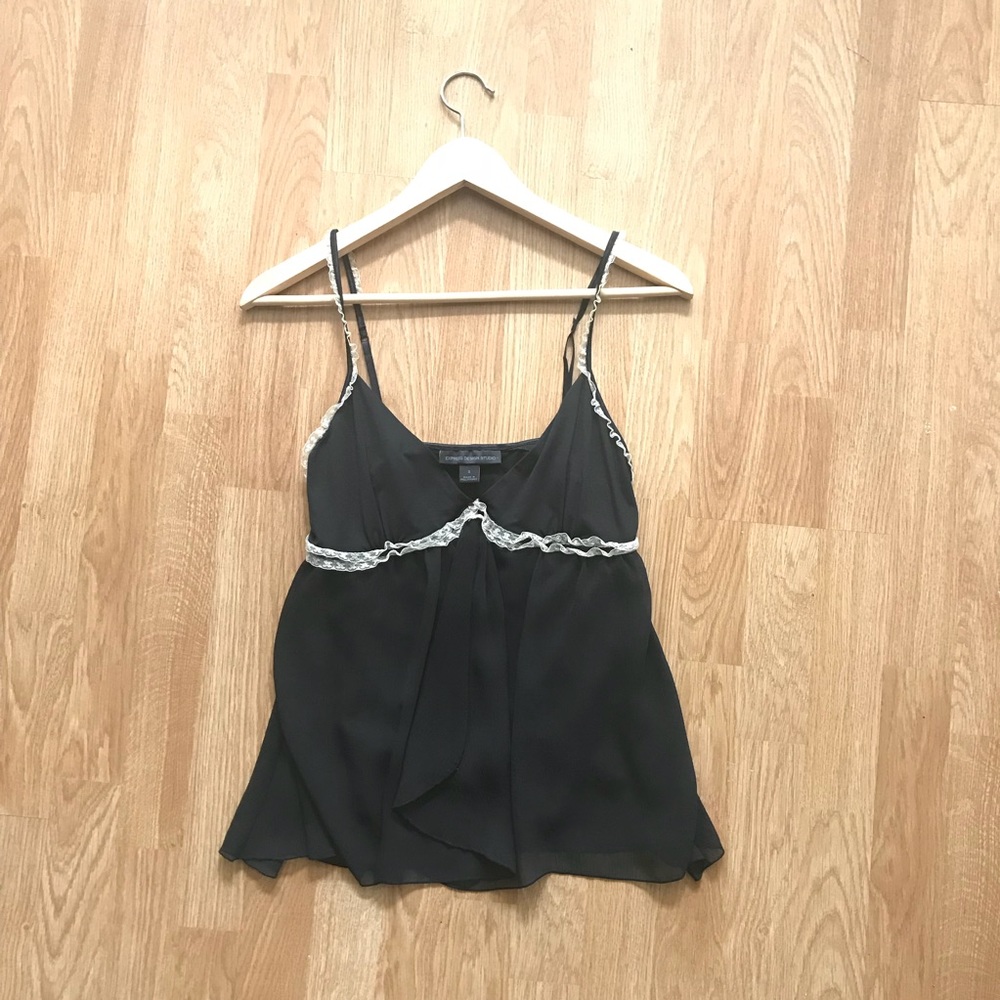Express Black Tank with adjustable straps